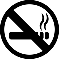 No Smoking Signal Symbol Tracing Svg Vector, Free Vectors File